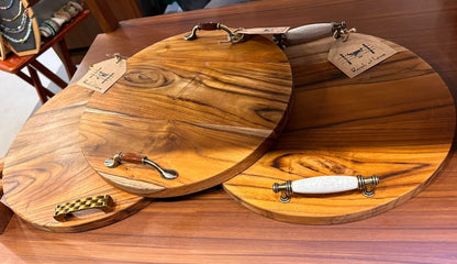 Tabla de Asado Redonda con Manija Premium